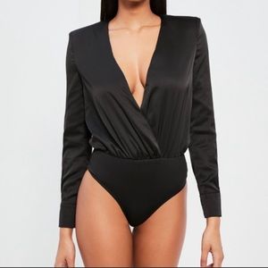 Peace + Love Satin Bodysuit